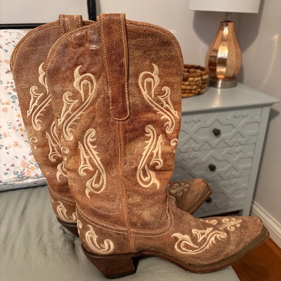 Corral R1974 Cortez Cleff Embroidery Leather Western Women's Boots. - Picture 1 of 3